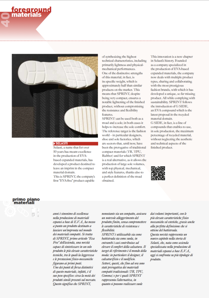 L’ultimo numero della rivista International Technology con un nuovo articolo sui nostri materiali., Selasti